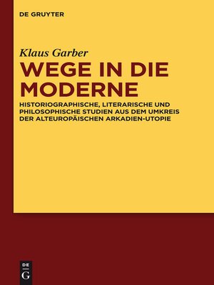 cover image of Wege in die Moderne